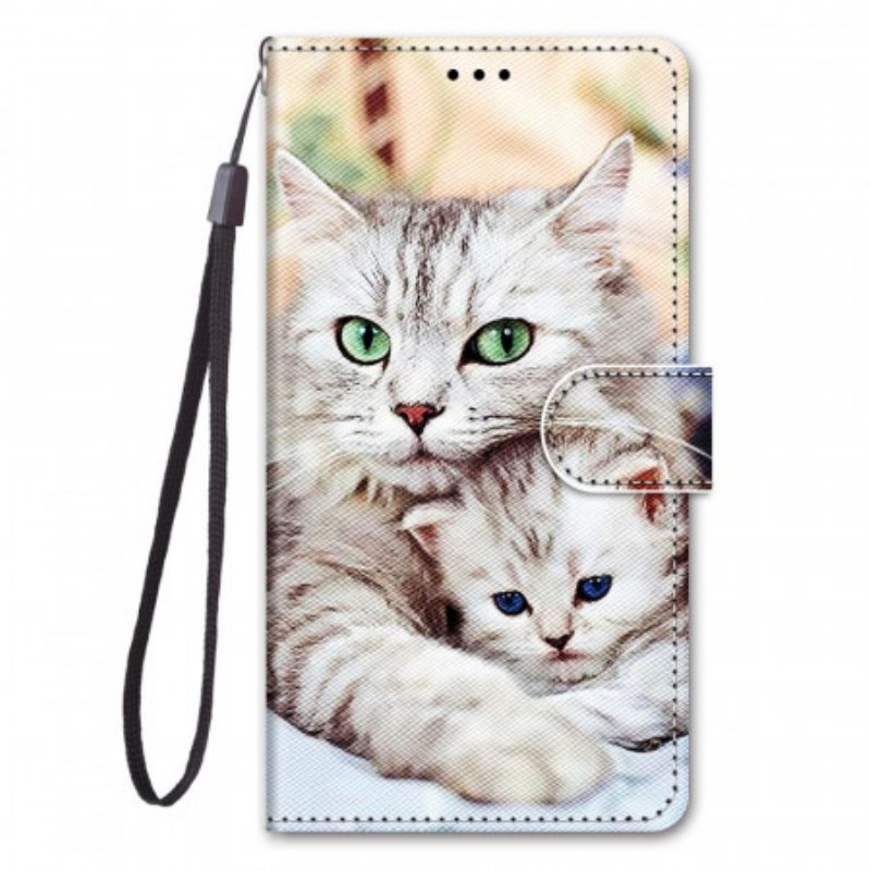 Flip Case Für Samsung Galaxy M23 5G Katzenfamilie