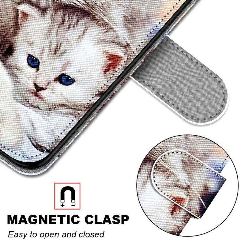 Flip Case Für Samsung Galaxy M23 5G Katzenfamilie