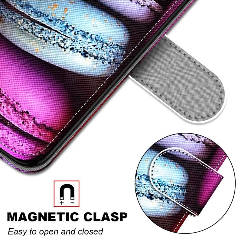 Flip Case Für Samsung Galaxy M23 5G Macarons