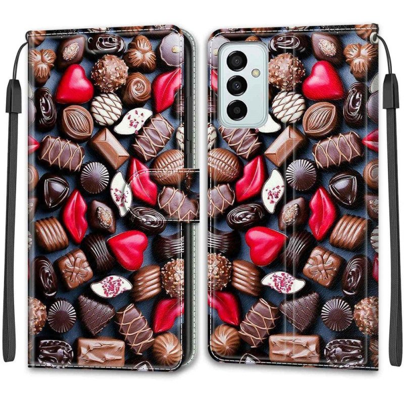 Flip Case Für Samsung Galaxy M23 5G Pralinen