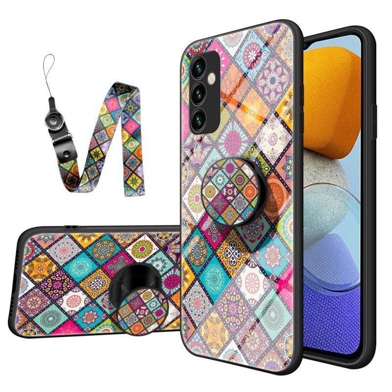 Handyhülle Für Samsung Galaxy M23 5G Patchwork-magnethalter