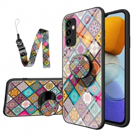 Handyhülle Für Samsung Galaxy M23 5G Patchwork-magnethalter