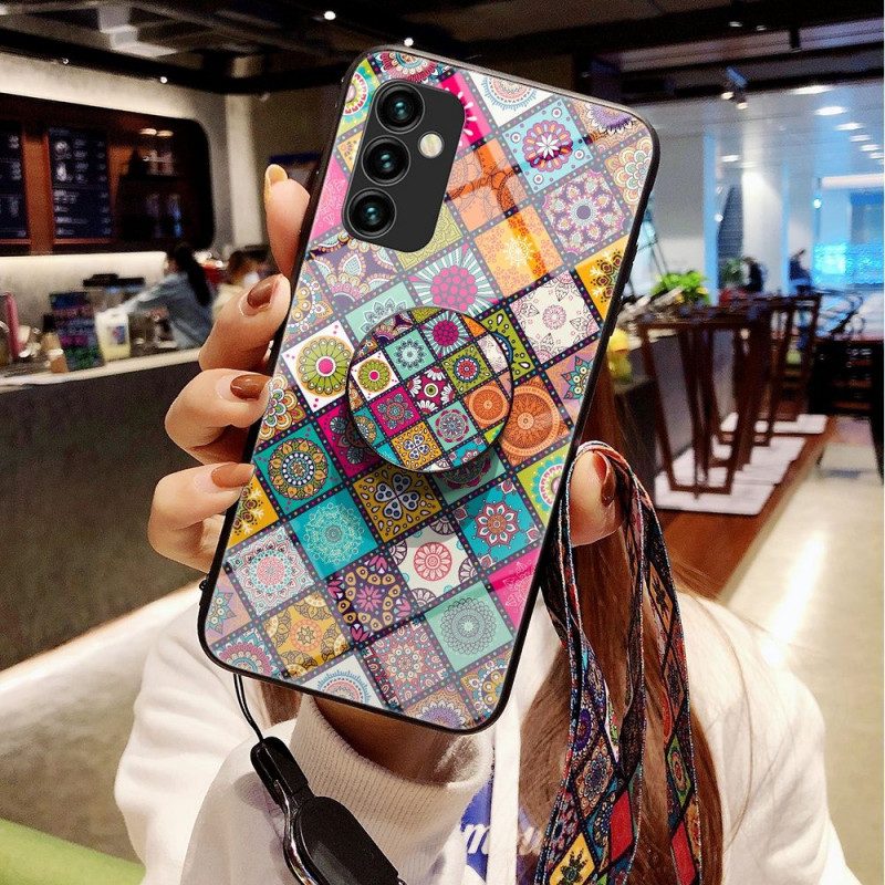 Handyhülle Für Samsung Galaxy M23 5G Patchwork-magnethalter