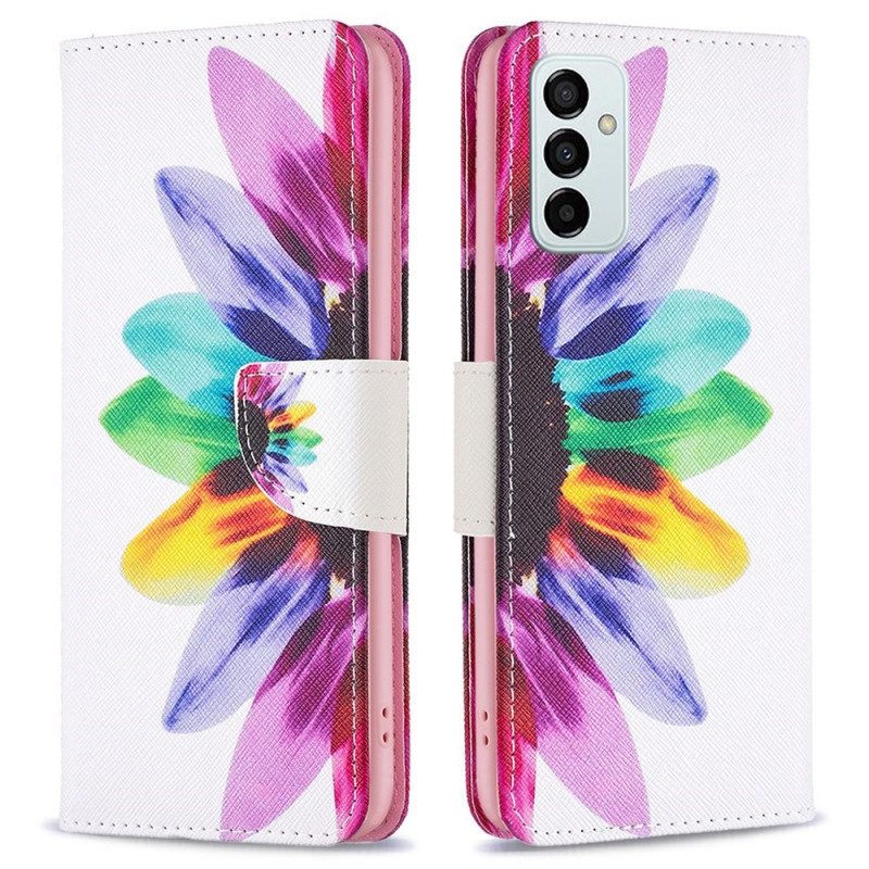 Lederhüllen Für Samsung Galaxy M23 5G Aquarellblume