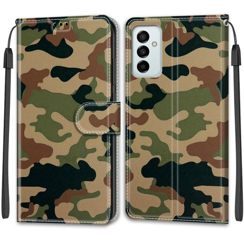 Lederhüllen Für Samsung Galaxy M23 5G Militärische Tarnung