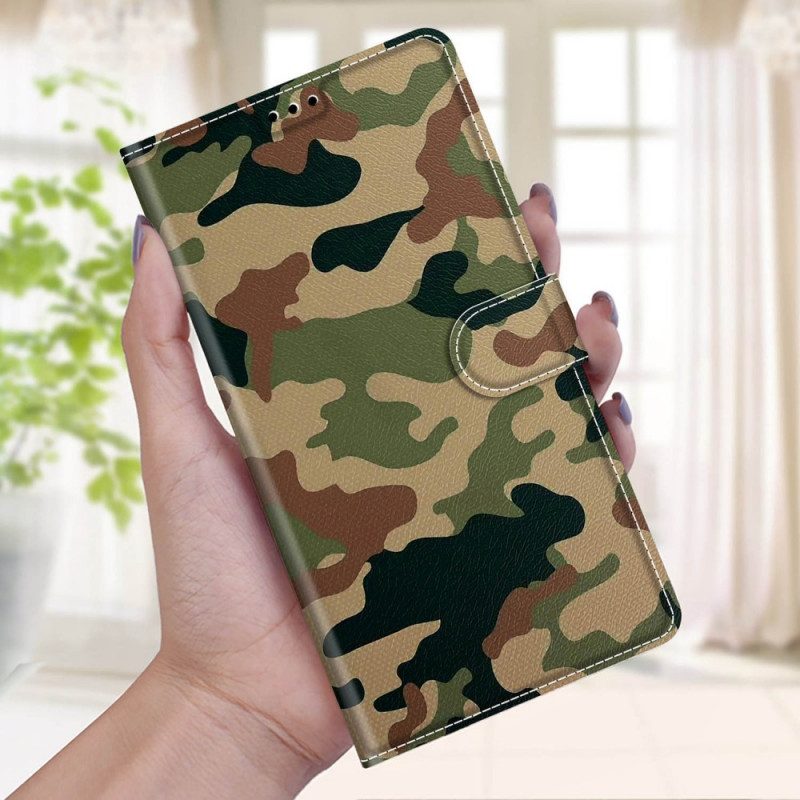 Lederhüllen Für Samsung Galaxy M23 5G Militärische Tarnung