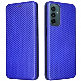 Schutzhülle Für Samsung Galaxy M23 5G Flip Case Kohlefaser