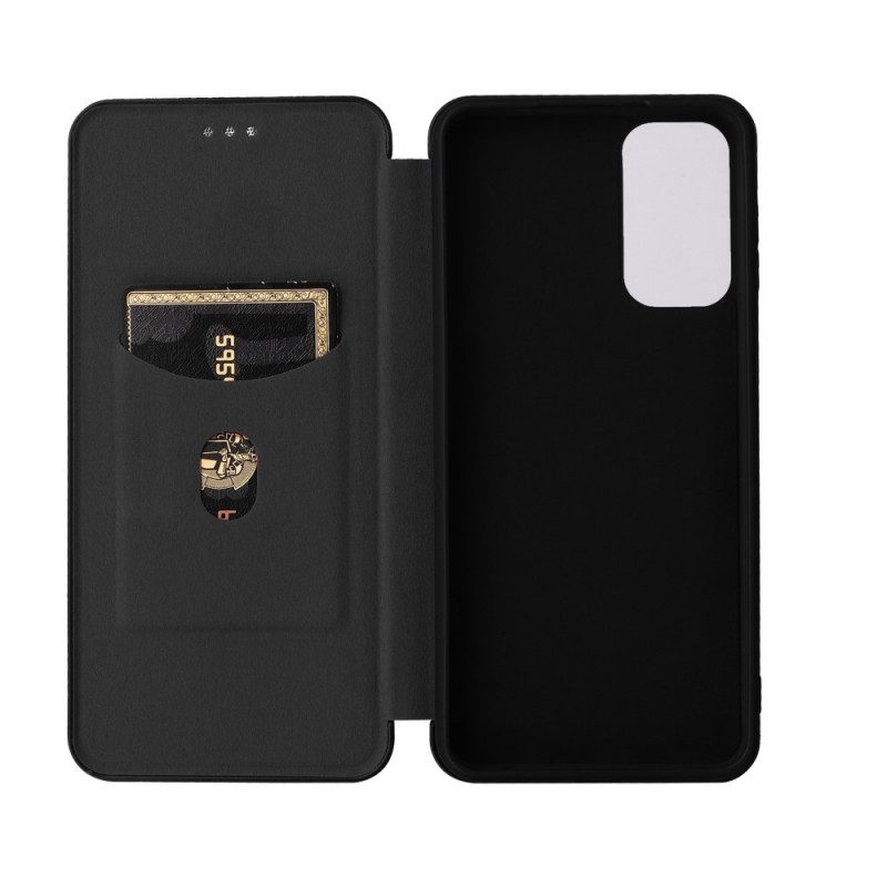 Schutzhülle Für Samsung Galaxy M23 5G Flip Case Kohlefaser