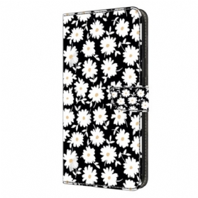 Lederhüllen Samsung Galaxy A15 Handyhülle Blumenmuster