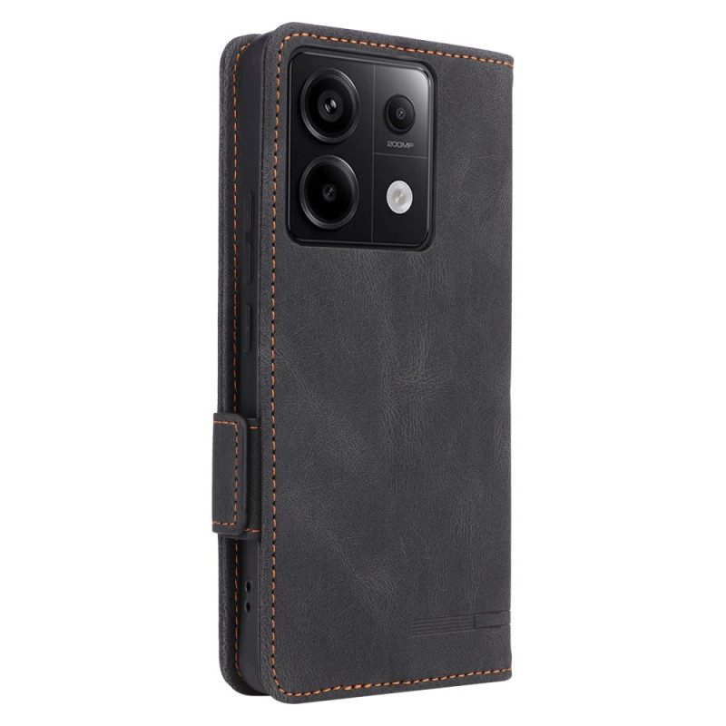 Flip Case Poco X6 5g Retro-design