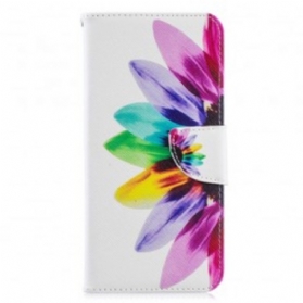 Flip Case Für Samsung Galaxy A70 Aquarellblume