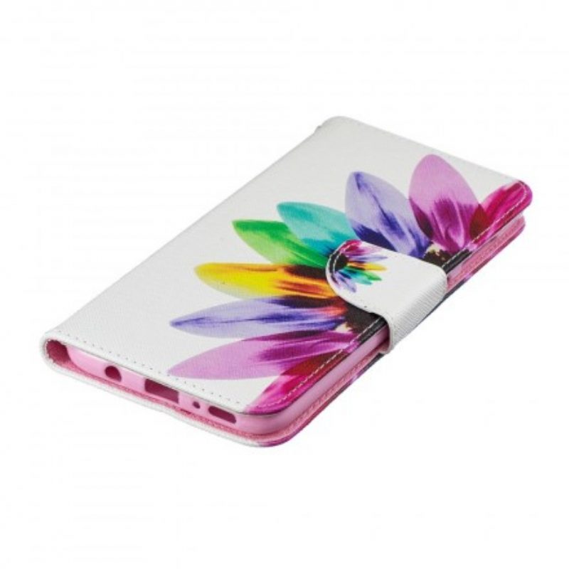 Flip Case Für Samsung Galaxy A70 Aquarellblume