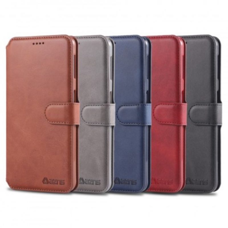 Flip Case Für Samsung Galaxy A70 Azns Retro