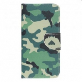 Flip Case Für Samsung Galaxy A70 Militärische Tarnung