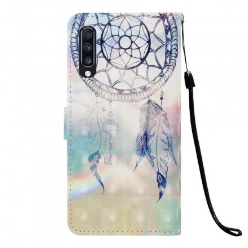 Flip Case Für Samsung Galaxy A70 Pastell-traumfänger