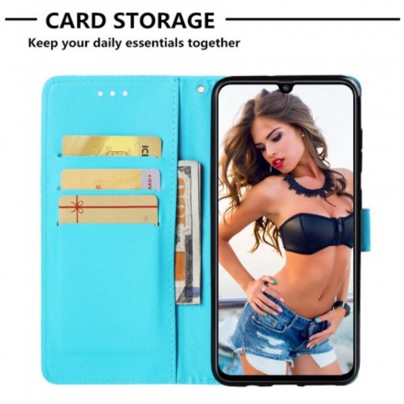 Flip Case Für Samsung Galaxy A70 Pastell-traumfänger