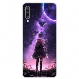 Hülle Für Samsung Galaxy A70 Magischer Vollmond