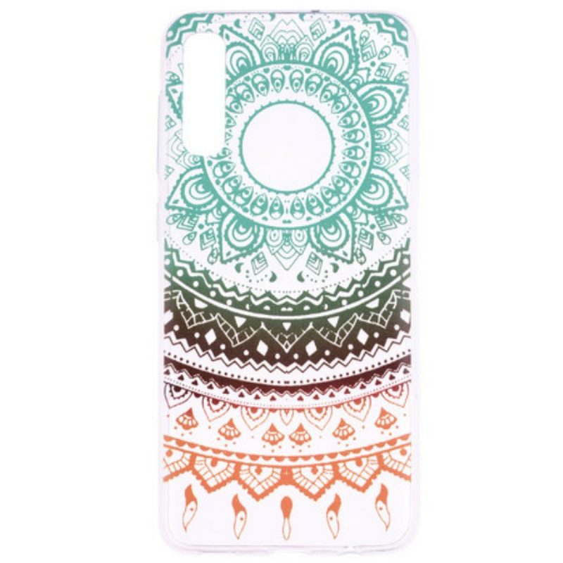 Hülle Für Samsung Galaxy A70 Nahtlose Vintage Bunte Mandala