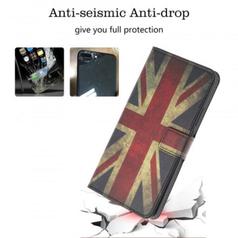 Lederhüllen Für Samsung Galaxy A70 England-flagge