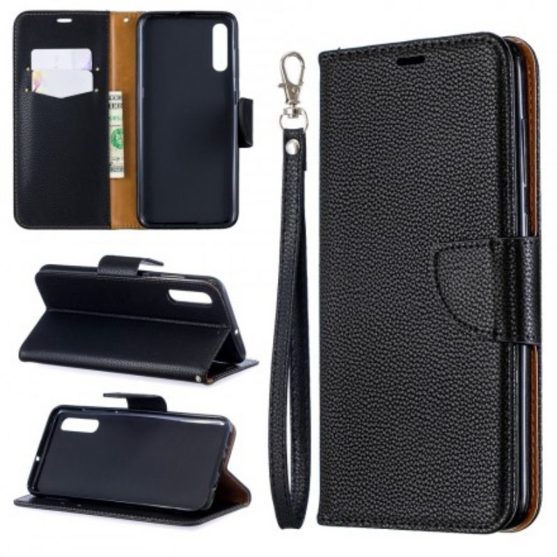 Lederhüllen Für Samsung Galaxy A70 Flip Case Lychee Rabat Oblique