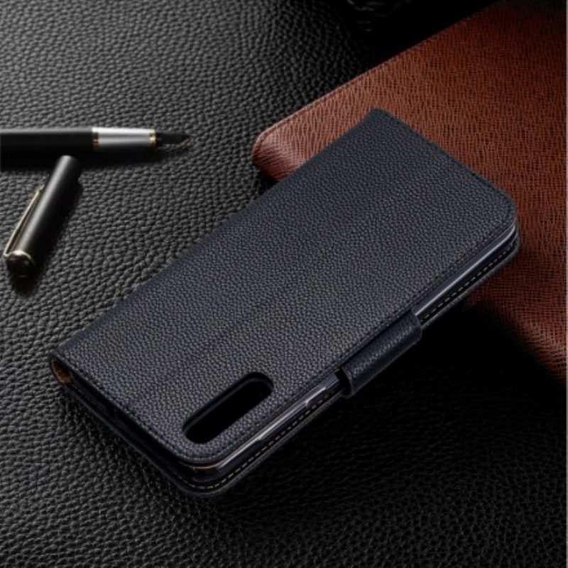 Lederhüllen Für Samsung Galaxy A70 Flip Case Lychee Rabat Oblique