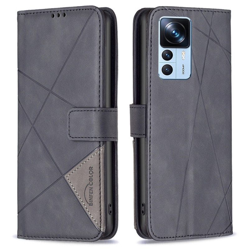 Flip Case Für Xiaomi 12T / 12T Pro Binfen-farbdreiecke