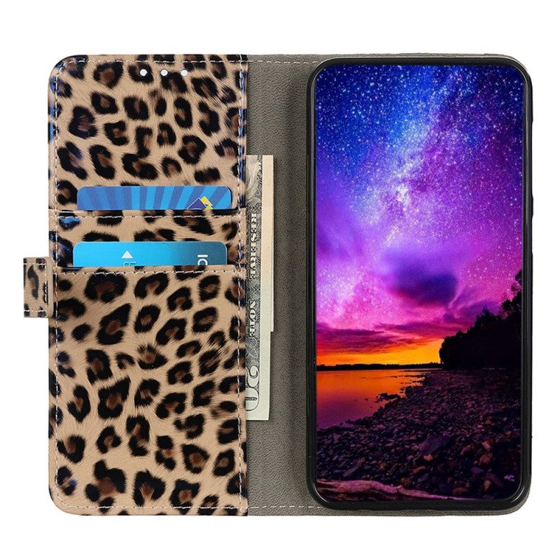 Flip Case Für Xiaomi 12T / 12T Pro Leopardenfell-stil