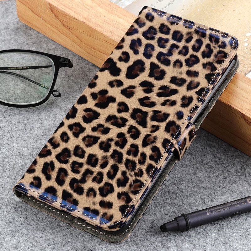 Flip Case Für Xiaomi 12T / 12T Pro Leopardenfell-stil