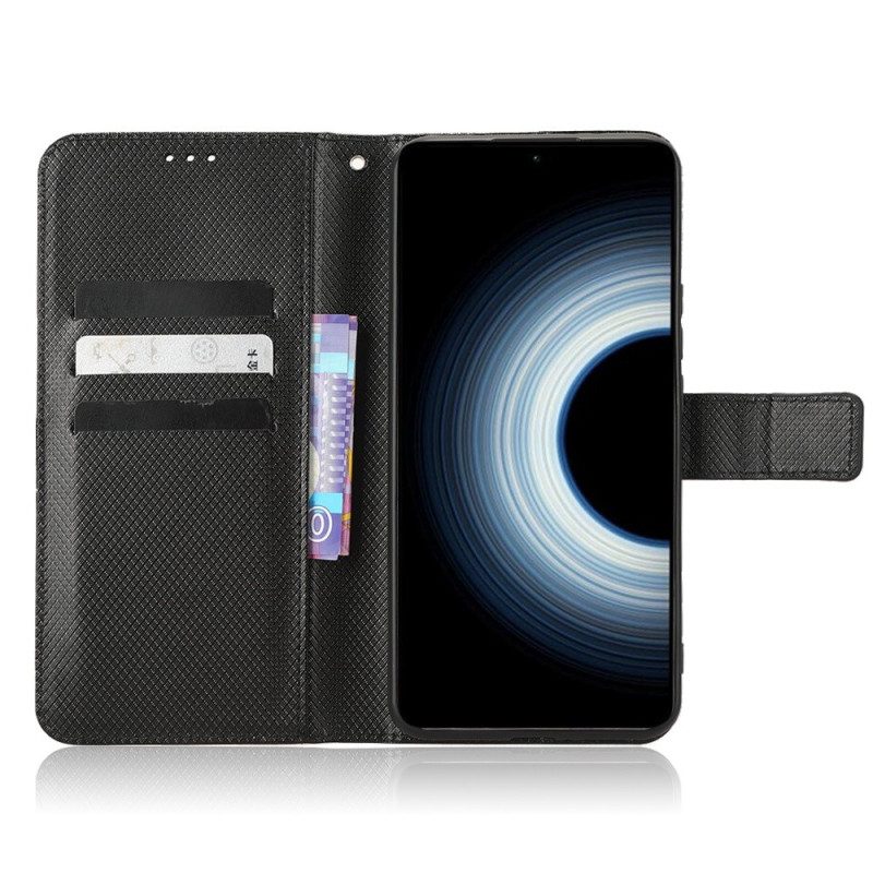 Flip Case Für Xiaomi 12T / 12T Pro Mit Kordel Kunstlederarmband