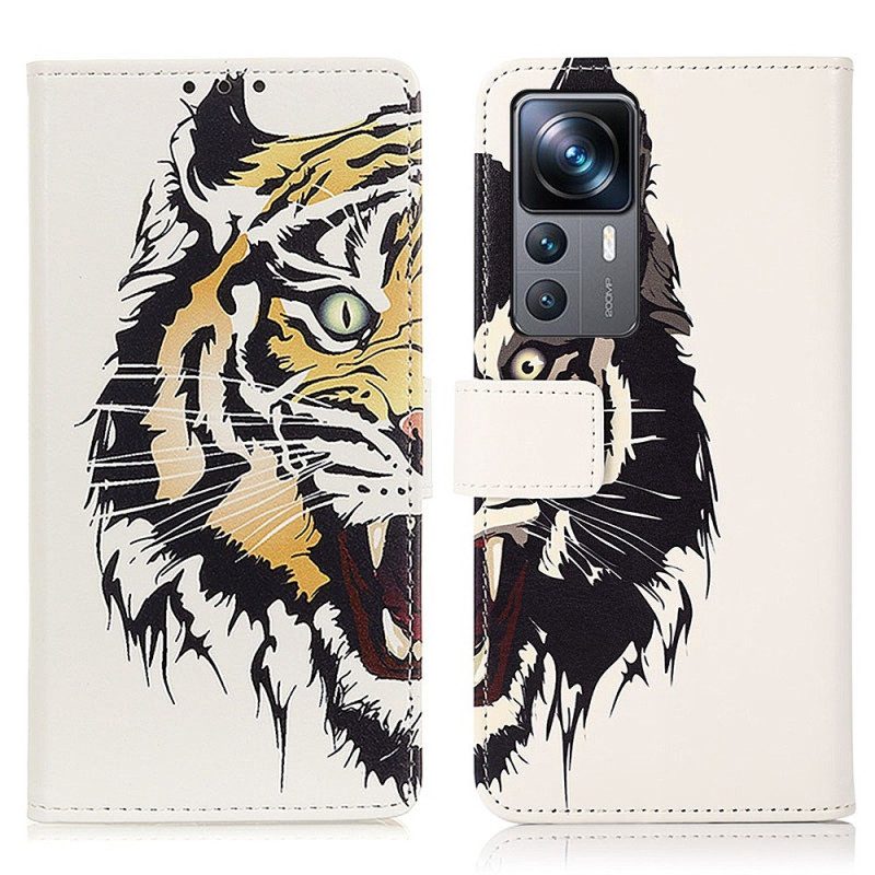 Flip Case Für Xiaomi 12T / 12T Pro Wilder Tiger