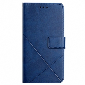 Flip Case Für Xiaomi 12T / 12T Pro X Design Geo-lederstil