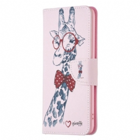 Lederhüllen Für Xiaomi 12T / 12T Pro Kluge Giraffe