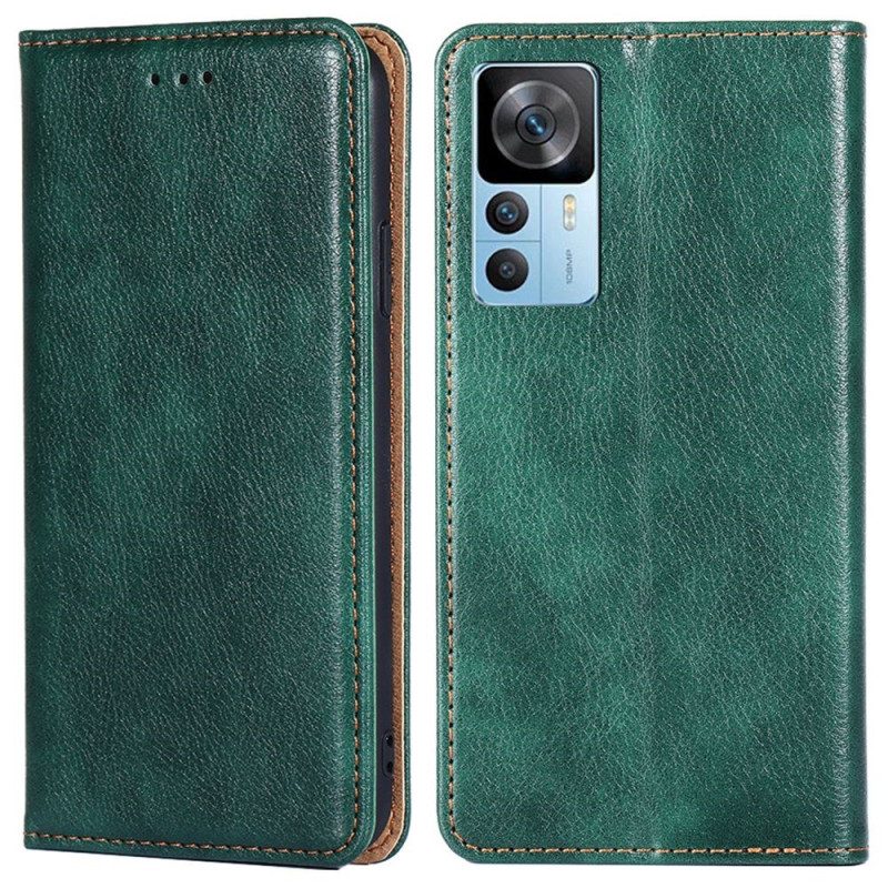 Schutzhülle Für Xiaomi 12T / 12T Pro Flip Case Lackleder-effekt