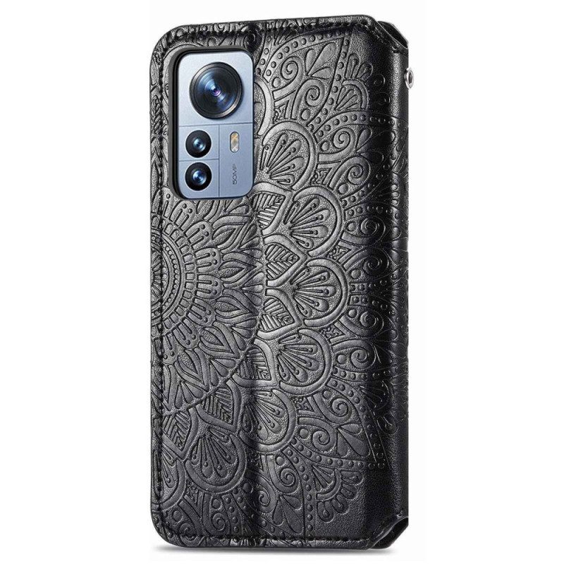 Schutzhülle Für Xiaomi 12T / 12T Pro Flip Case Stammesblätter