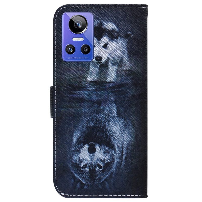 Flip Case Für Realme GT Neo 3 Zukünftiger Wolf