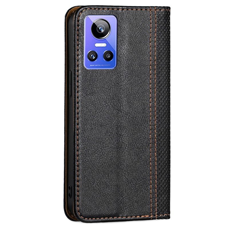 Schutzhülle Für Realme GT Neo 3 Flip Case Jeans-textur