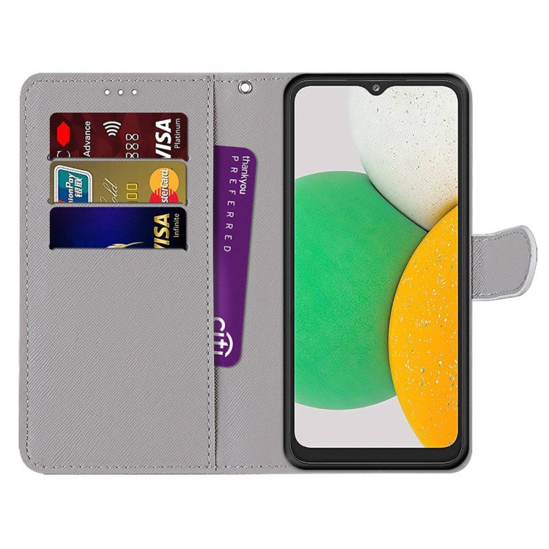 Flip Case Für Samsung Galaxy A03 Core Dreieck Aus Marmor Und Glitzer