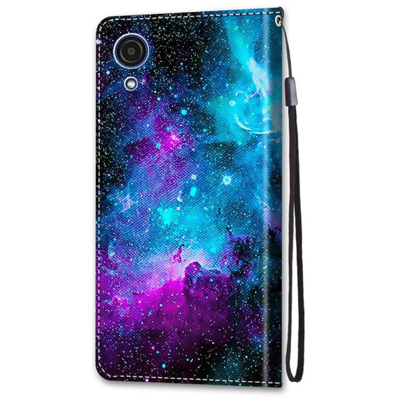 Flip Case Für Samsung Galaxy A03 Core Kosmischer Himmel