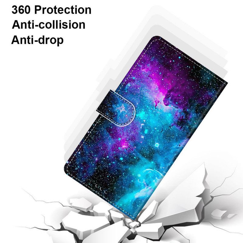 Flip Case Für Samsung Galaxy A03 Core Kosmischer Himmel