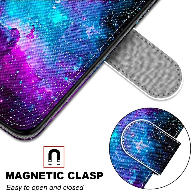 Flip Case Für Samsung Galaxy A03 Core Kosmischer Himmel