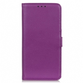 Flip Case Für Samsung Galaxy A03 Core Litschi-kunstleder