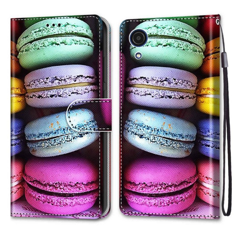 Flip Case Für Samsung Galaxy A03 Core Macarons