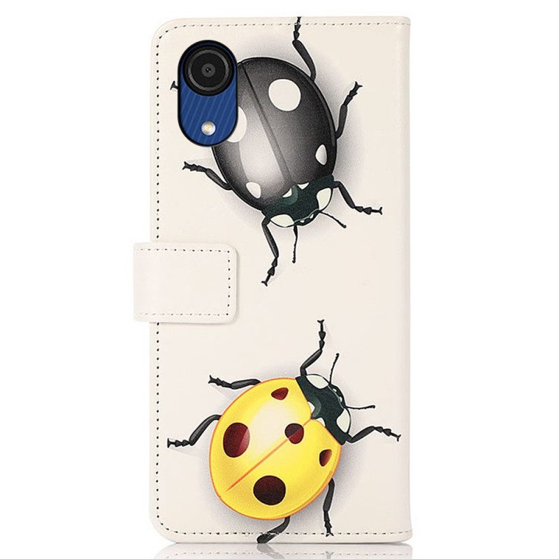 Flip Case Für Samsung Galaxy A03 Core Marienkäfer