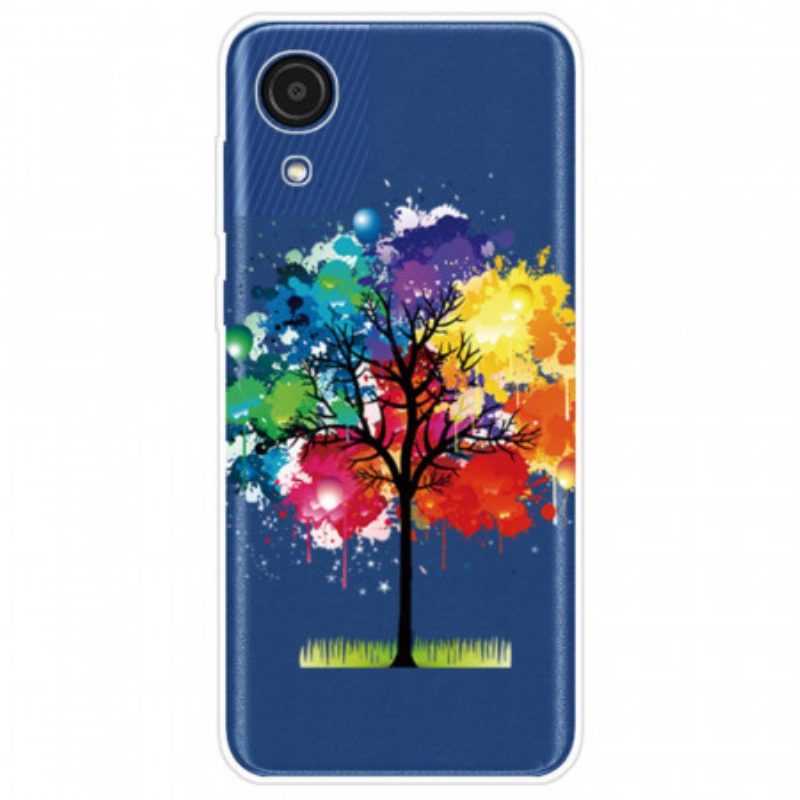 Handyhülle Für Samsung Galaxy A03 Core Nahtloser Aquarellbaum