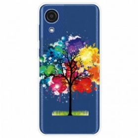 Handyhülle Für Samsung Galaxy A03 Core Nahtloser Aquarellbaum