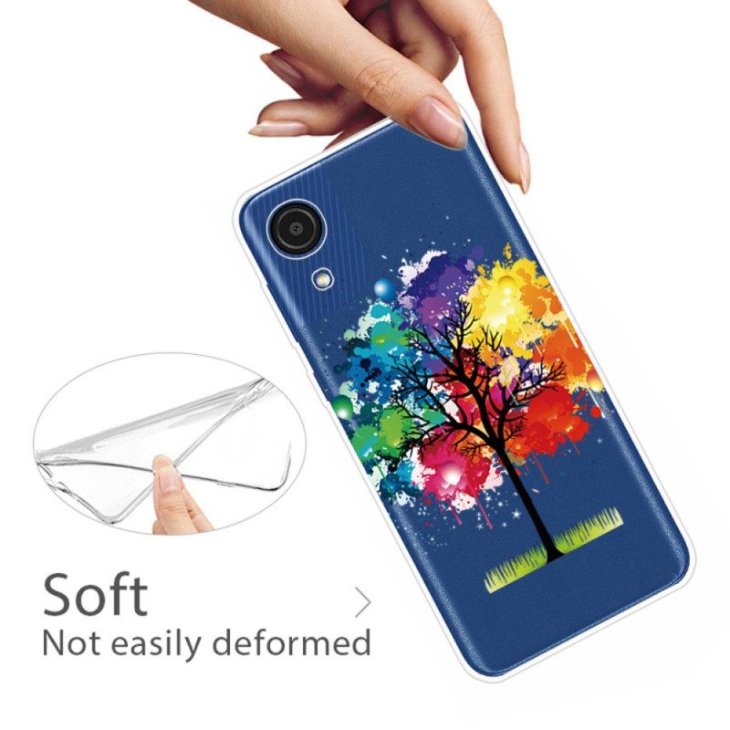 Handyhülle Für Samsung Galaxy A03 Core Nahtloser Aquarellbaum