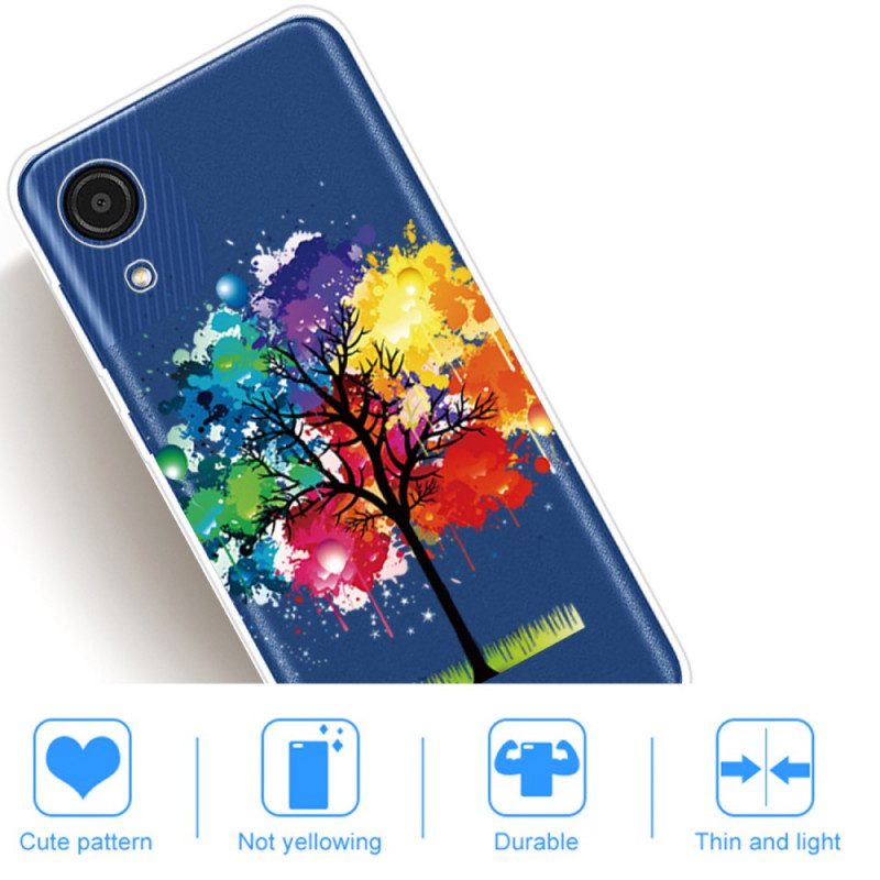 Handyhülle Für Samsung Galaxy A03 Core Nahtloser Aquarellbaum