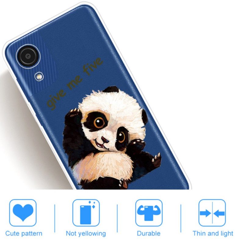 Handyhülle Für Samsung Galaxy A03 Core Panda. Gib Mir Fünf