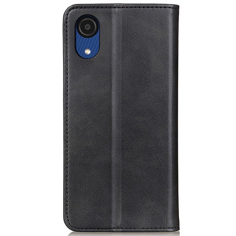 Schutzhülle Für Samsung Galaxy A03 Core Flip Case Elegantes Spaltleder