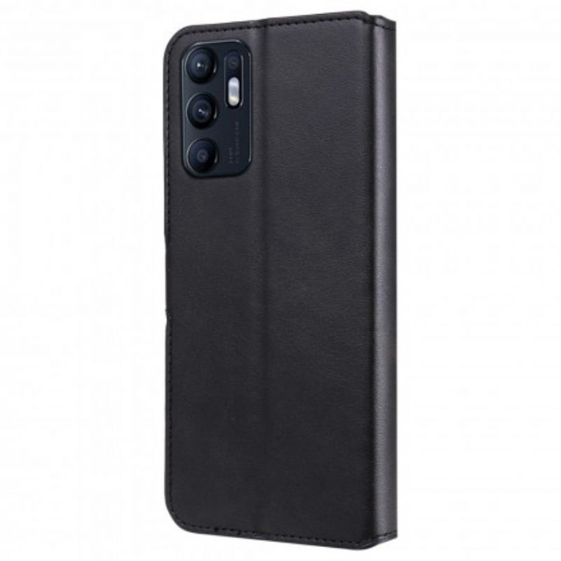 Flip Case Für Oppo Reno 6 5G Einfarbig